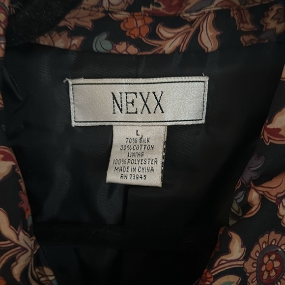 Vintage Nexx Silk Shacket Button Down Jacket - Picture 4 of 6